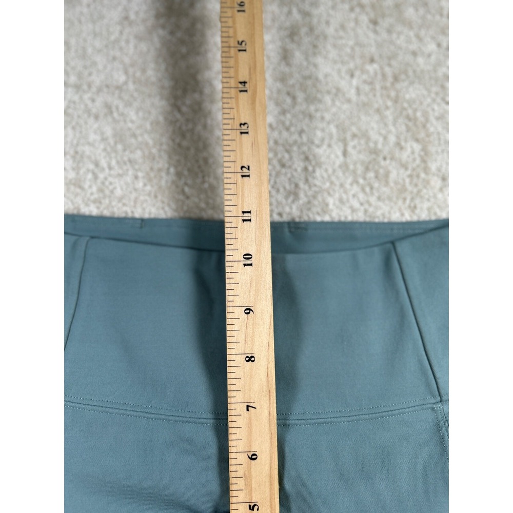 Athleta Womens Size Sp Green Leggings Back Zip Pockets Athleisure‎ - Picture 3 of 12